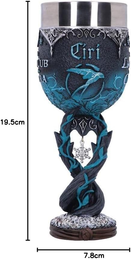 Nemesis Now The Witcher Ciri Kelch, offizielles Lizenzprodukt, Blau, 19,5 cm, Harz