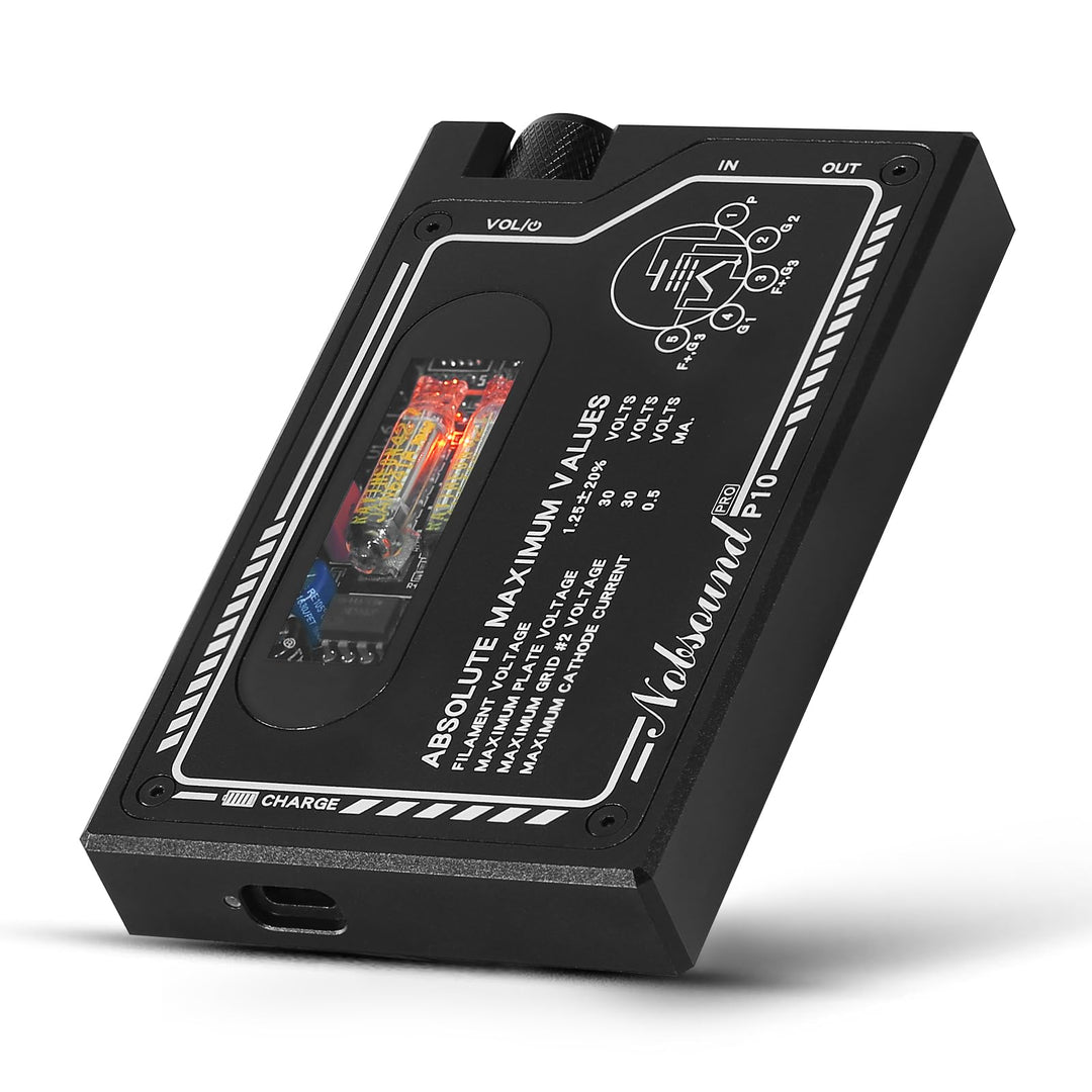 Nobsound Röhren Kopfhörerverstärker: Tragbarer HiFi-Mini-Verstärker mit JAN6418-Röhren, batteriebetr