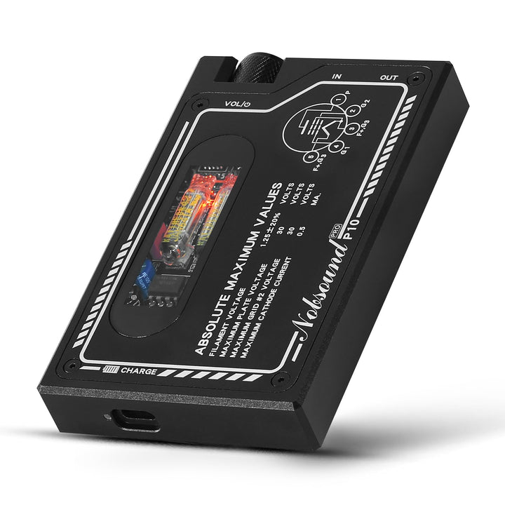 Nobsound Röhren Kopfhörerverstärker: Tragbarer HiFi-Mini-Verstärker mit JAN6418-Röhren, batteriebetr