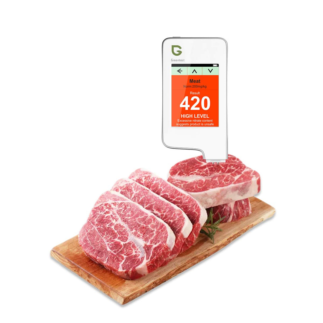 Greentest Instant-Lesegerät für frisches Fleisch, Obst, Gemüse, Nitrat-Tester und Messgerät für Lebe