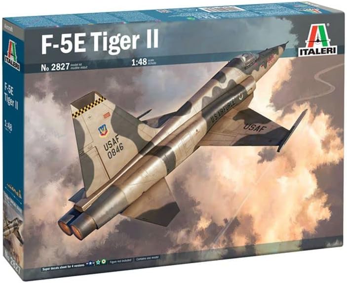 Italeri 2827S 1:48 Northrop F-5E Tiger II - Modellbau, Bausatz, Standmodellbau, Basteln, Hobby, Kleb
