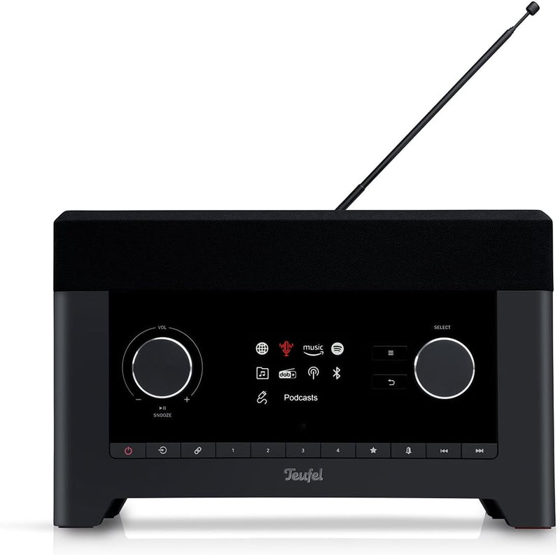 Teufel Radio 3SIXTY - Premium Digitalradio Bluetooth Lautsprecher, 360 Grad Sound, DAB+, Internetrad
