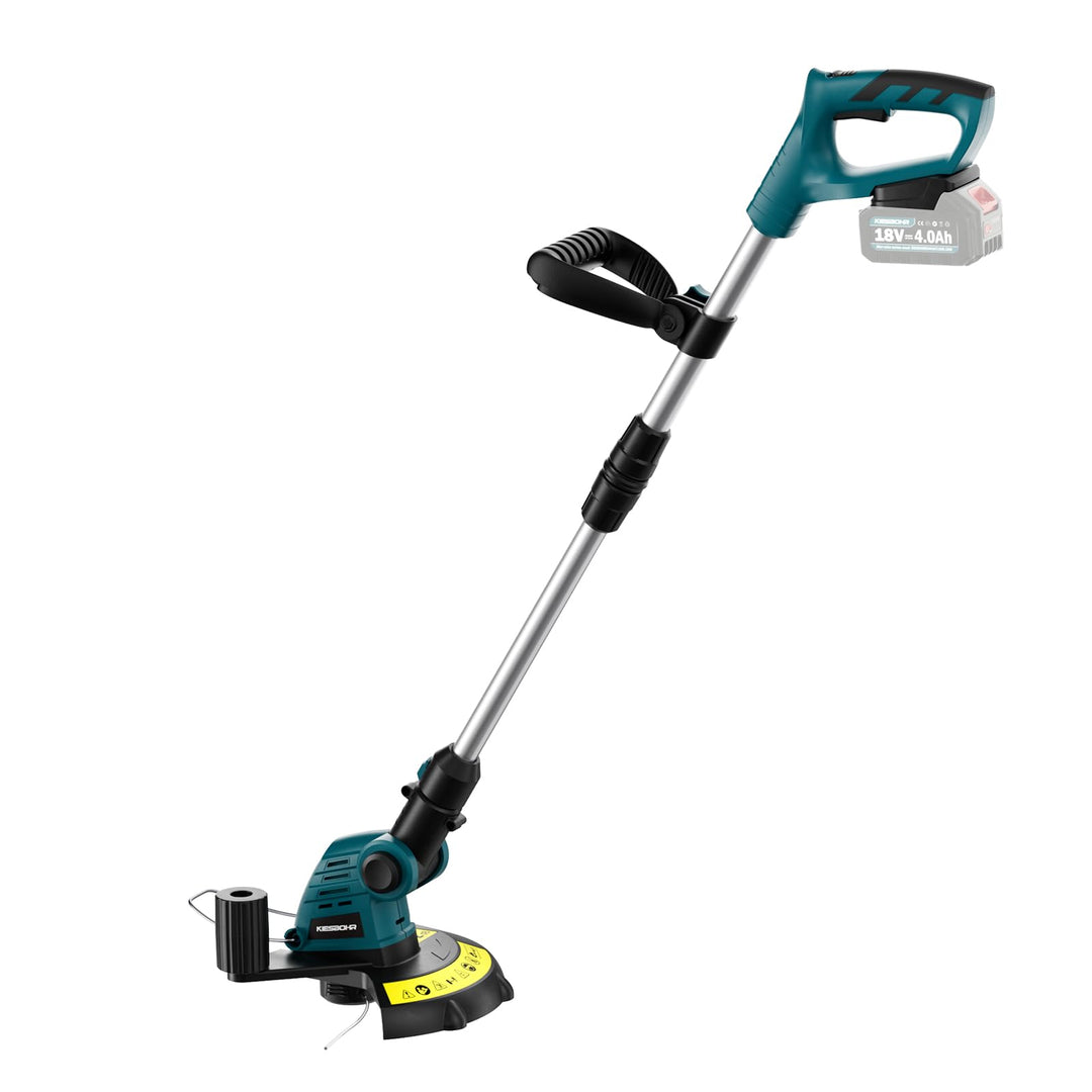 Garten Akku-Rasentrimmer Kompatibel mit Makita 18V Akkus, CSD001 String Trimmer mit Nylon Trimmerfad