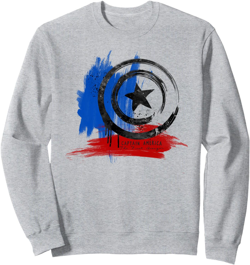 Marvel Captain America The First Avenger Brushstrokes Sweatshirt