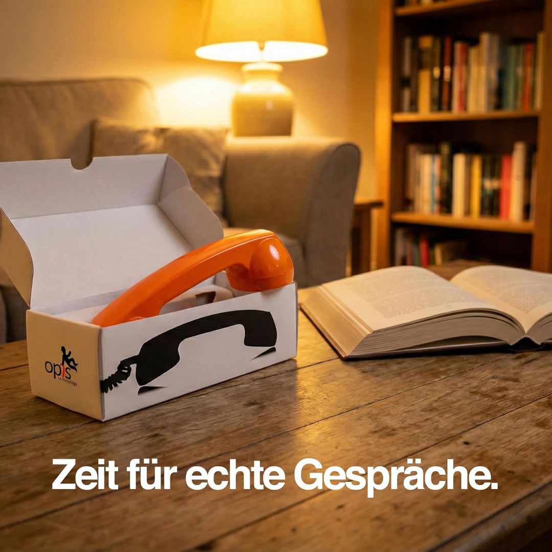 Opis 60s Micro - Retro Handyhörer für Android Smartphones, Tablets, Notebooks und Handys in der Form