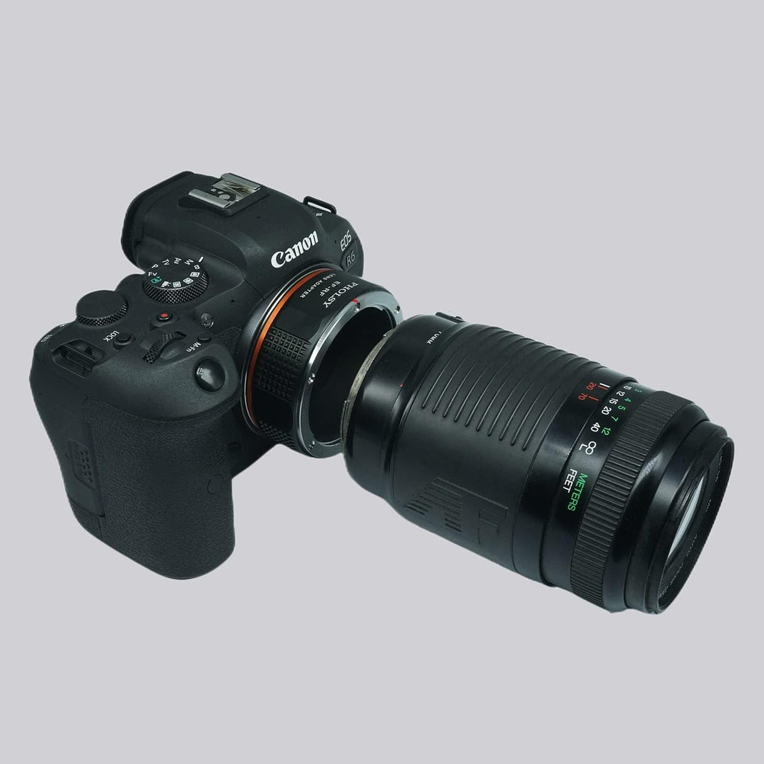 PHOLSY Objektivadapter Manueller Fokus Kompatibel mit Canon EOS EF EF-S Mount Objektiv auf Canon EOS