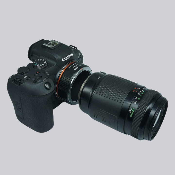 PHOLSY Objektivadapter Manueller Fokus Kompatibel mit Canon EOS EF EF-S Mount Objektiv auf Canon EOS