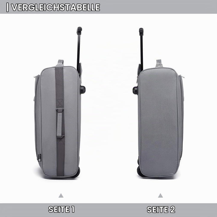 KONO Handgepäck Koffer Softcase Leicht Stoffkoffer Kabinentrolley Reisekoffer mit 2 Rollen Kleiner K