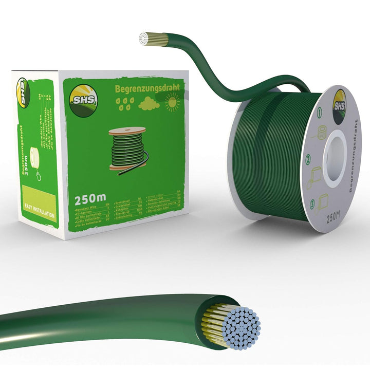 250m Begrenzungskabel für Mähroboter Rasenmäher Rasenroboter Zubehör SET Begrenzungsdraht für Suchka