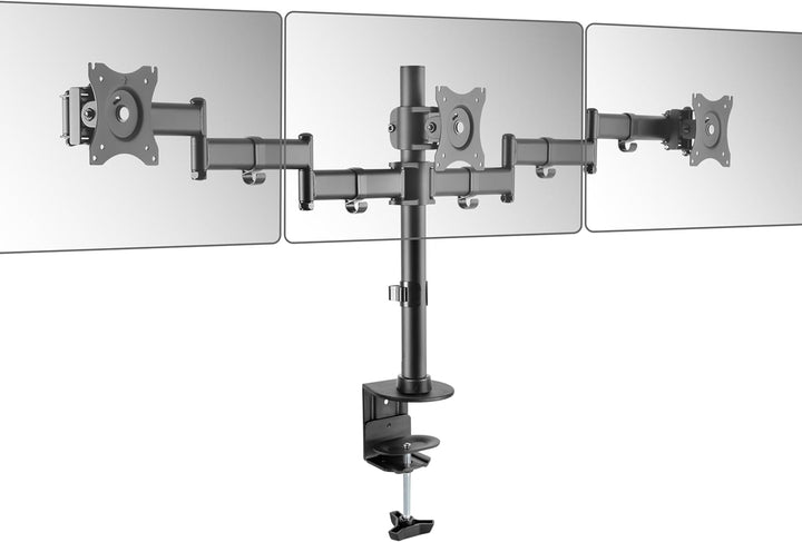 RICOO Monitorhalterung 3 Monitore Monitorarm für 13-27 Zoll Monitor Halterung Tisch Arme für Compute