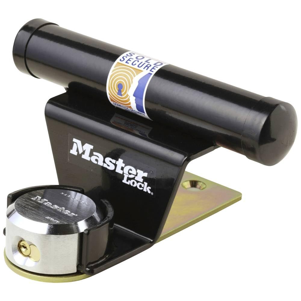Master Lock 1488EURDAT Protektor für Garagentor mit Schlüsselschloss, schwarz, 13 cm x 27 cm x 22,5
