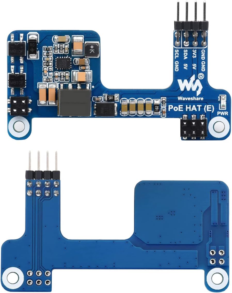 Power Over Ethernet POE HAT für Raspberry Pi 4B/3B+, IEEE 802.3af-konform, Mini POE HAT Unterstützun