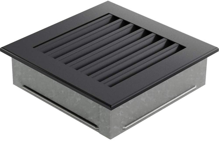 Kratki Lüftungsgitter Kamingitter Fresh 17cm x 17cm Graphit