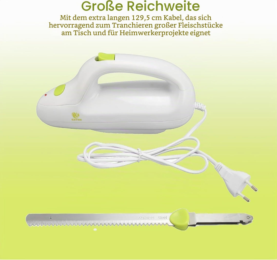 Gezahntes Elektrisches Schneidemesser, Tragbarer Elektrischer Steakschneider, Brotschneidemesser, Tr