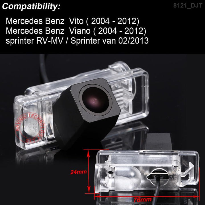 18 mm Lens Super HD Weitwinkel Einparkkamera Wasserdicht Nachtsicht Rückfahrkamera Ersatz für Merced