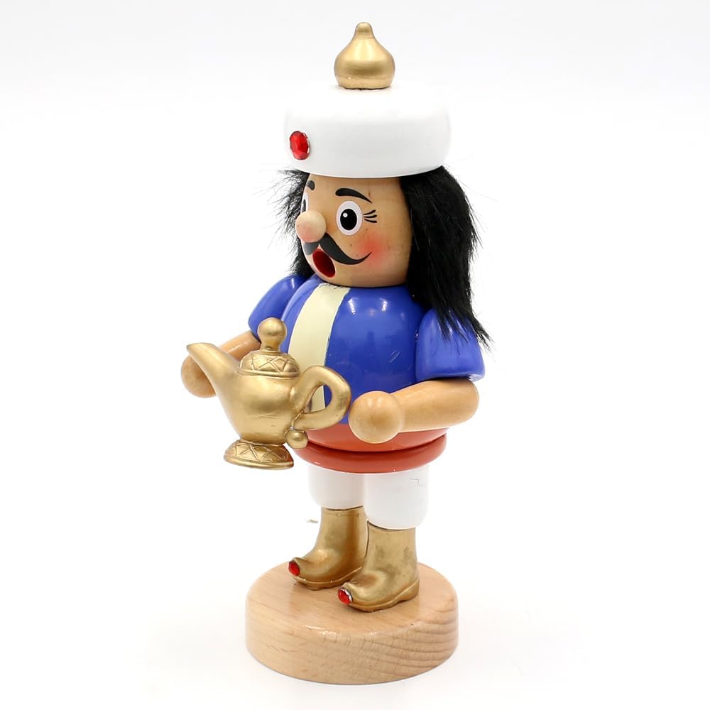 Dekohelden24 Orientalischer Holz Räuchermann, Räucherfigur, Rauchfigur, Räuchermännchen als Sultan m