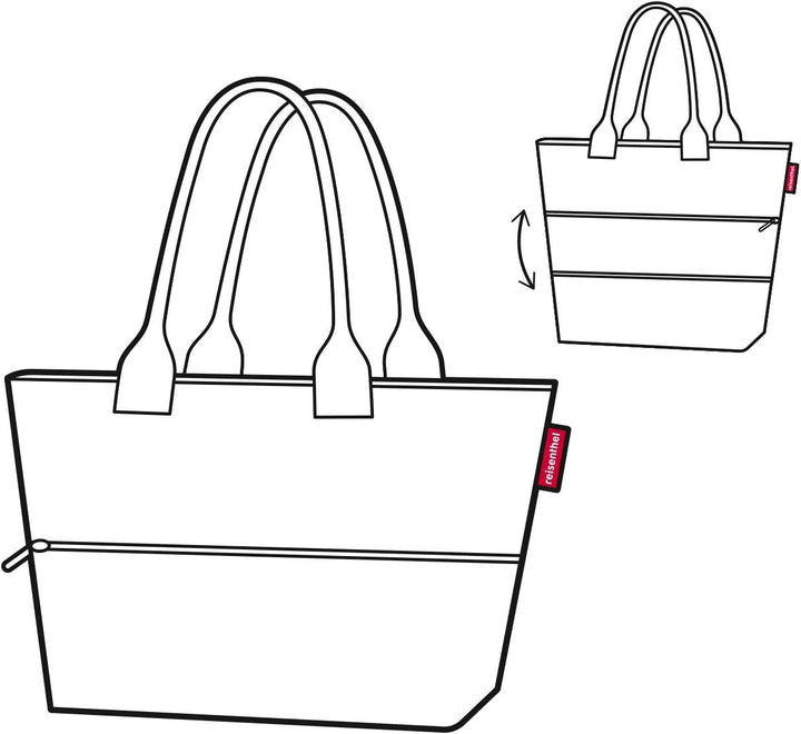 reisenthel Tasche Einkaufstasche Damentasche shopper e1 leaves blue blau RJ4064