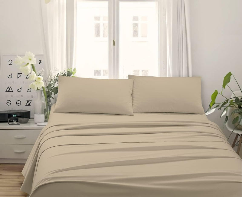 Made in Italy - Capri Komplette Bettwäsche für Kingsize-Bett 4 Stück in Baumwolle – 1 bettlaken + 1