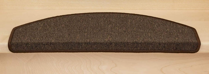 Kettelservice-Metzker Stufenmatten Treppen-Teppich Ariston | Halbrund 65x24cm Trittfläche, Kaffeebra