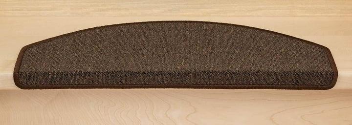 Kettelservice-Metzker Stufenmatten Treppen-Teppich Ariston | Halbrund 65x24cm Trittfläche, Kaffeebra