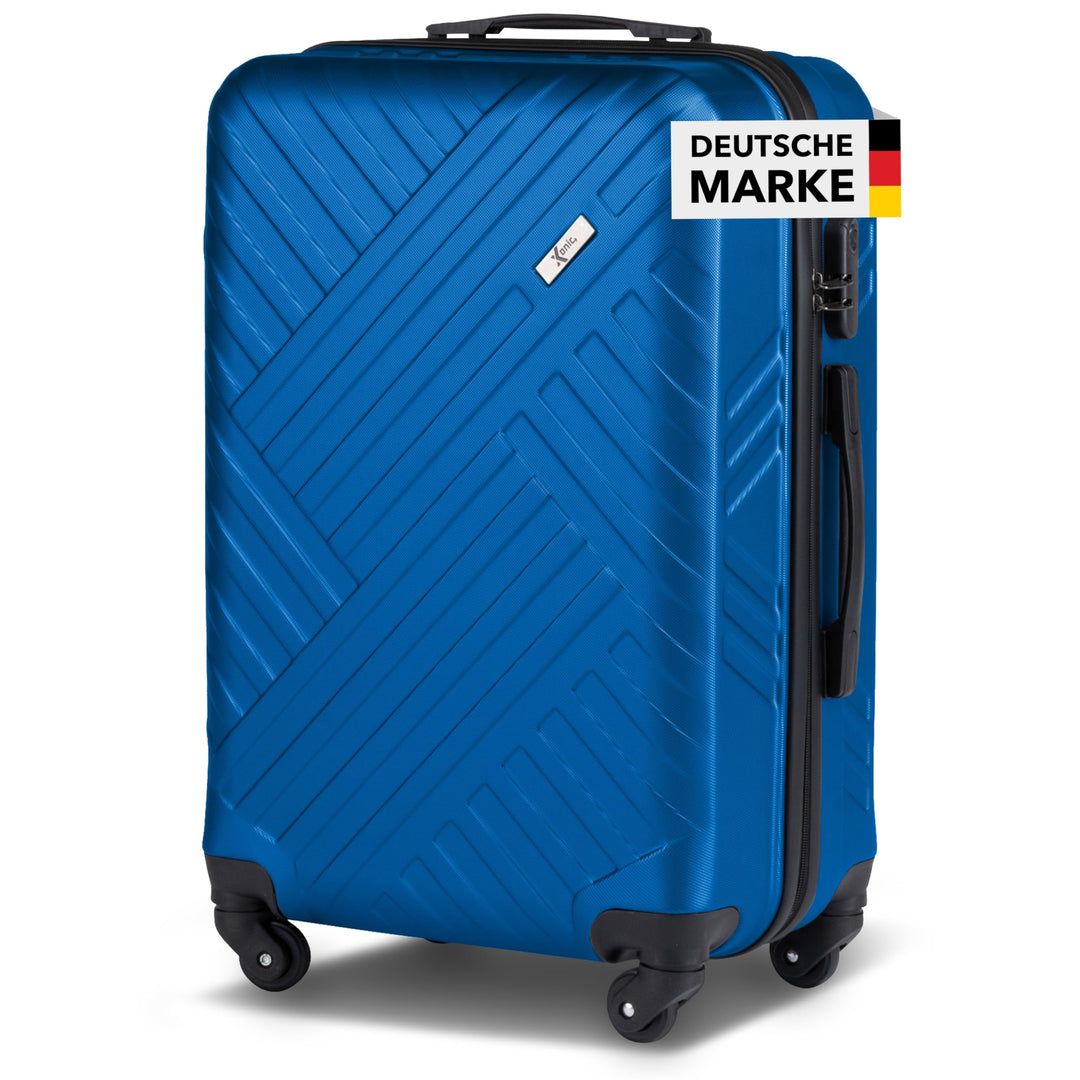 Xonic Design Reisekoffer - ABS Hartschalen Koffer mit 360° Leichtlauf-Rollen - hochwertiger Trolley