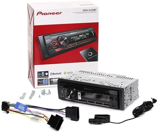 PIONEER MVH-S320BT Automagnetola schwarz,rot Bluetooth Single, schwarz,rot Bluetooth Single