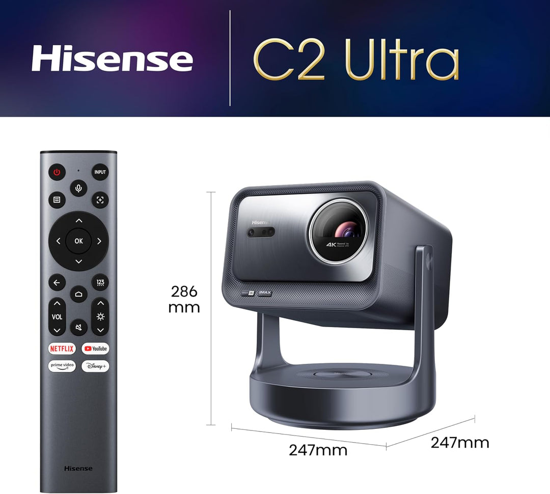 Projetor Hisense Laser C2-Ultra 3000lm 4K UHD - HISC2ULTRA