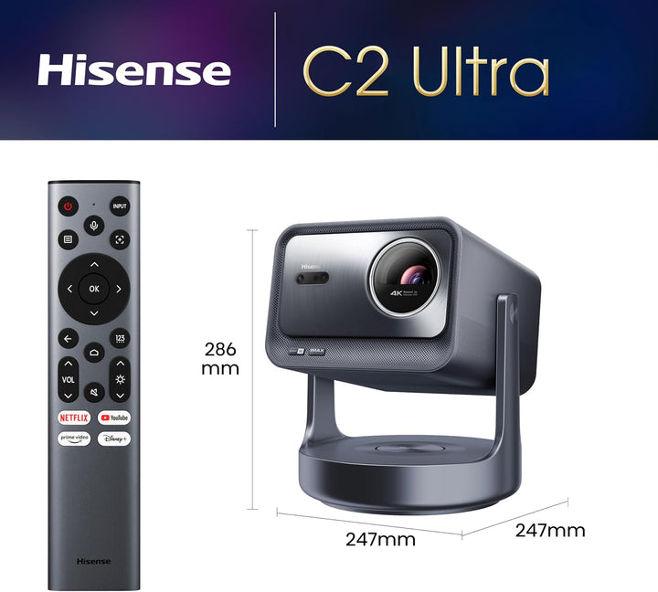 Projetor Hisense Laser C2-Ultra 3000lm 4K UHD - HISC2ULTRA