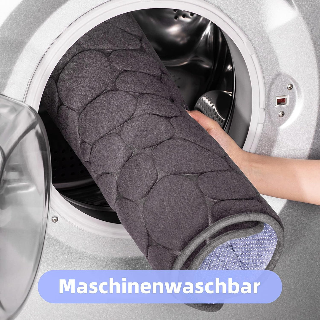 chakme Badematte Memoryschaum Badteppich Memory Foam Duschvorleger Saugfähige Badvorleger Badezimmer