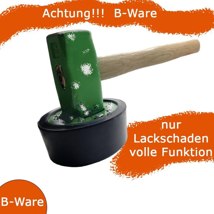 VERLEGEHILFEN Plattenlegerhammer rund B WARE Lackschaden volle Funktion Plasterhammer 2500 g
