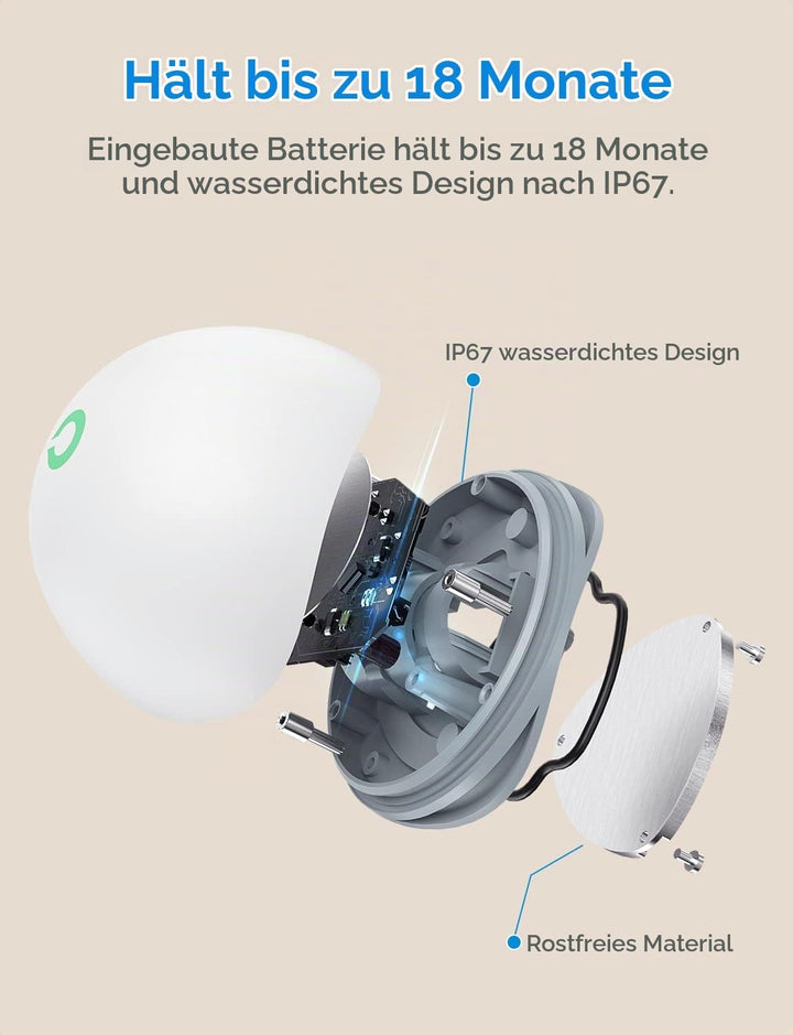 Meross Smart Wassermelder WLAN Wassersensor für HomeKit, Wassersensor Wasseralarm mit Hub kompatibel