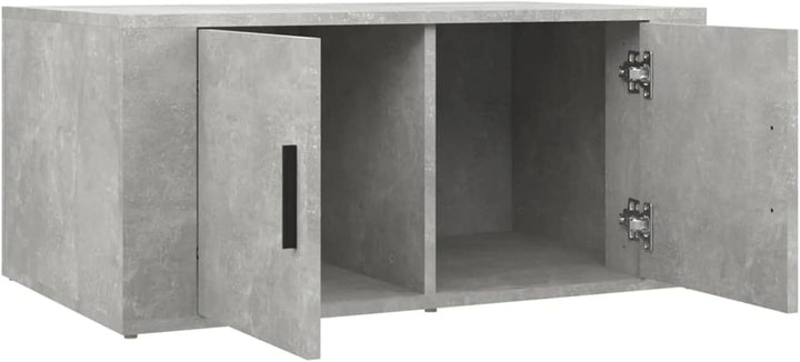 Tidyard Couchtisch Modernes Design Beistelltisch mit 2 Fächer Wohnzimmertisch Kaffeetisch Sofatisch
