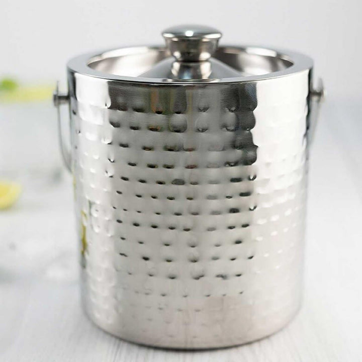 KINGHOFF Wein- & Sektkühler 1.5L Edelstahl Silber