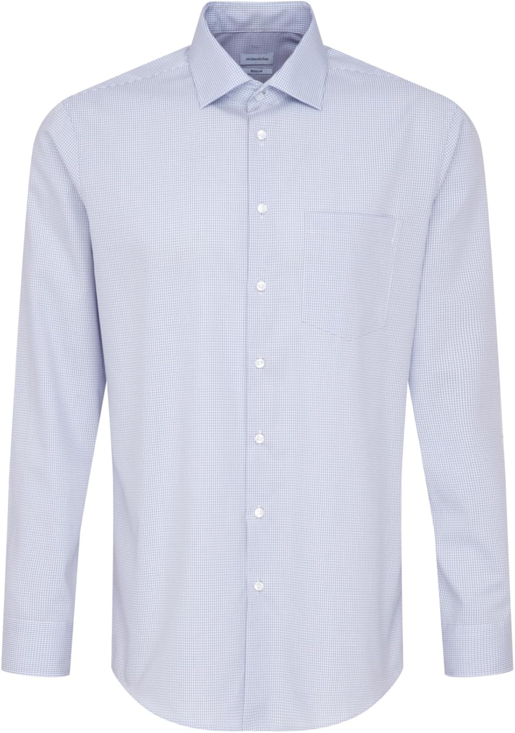 Seidensticker Herren Men Regular Longsleeve Cotton Business Shirt 38 Hellblau(193660), 38 Hellblau(1