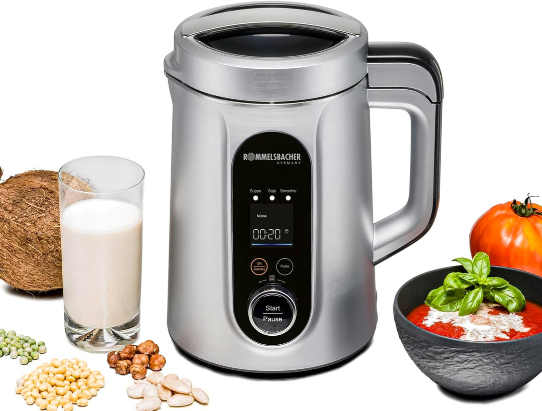 ROMMELSBACHER Veggie Drink & Suppen Bereiter SVD 1400 - Kochen, zerkleinern, pürieren, 9 Programme,