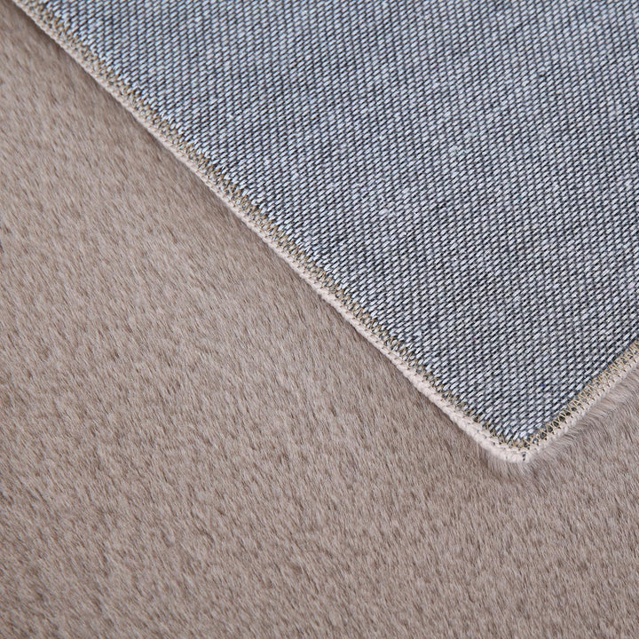 Weicher Hochflor Rund Teppich Wohnzimme Waschbarer Teppich im modernen Stil Unicolor & Einfarbig Tep