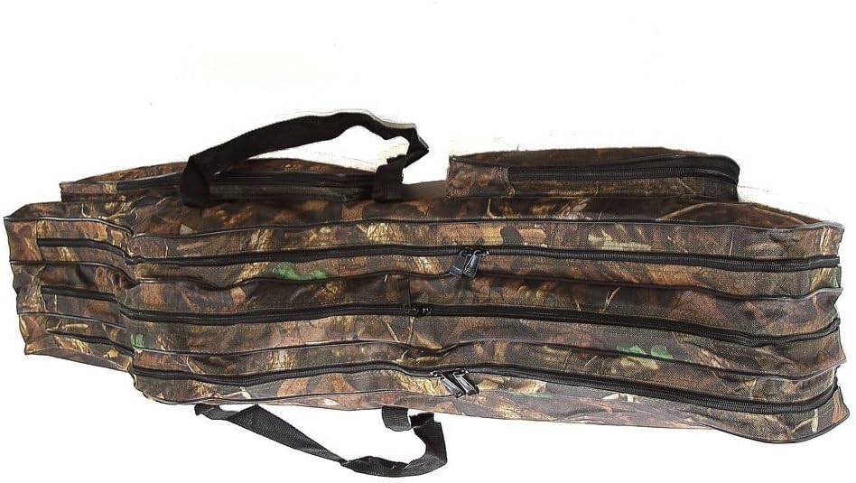 KANANA Angeltasche Rutentasche Rutenfutteral Angelkoffer Anglertasche Tasche (3fach) 120cm