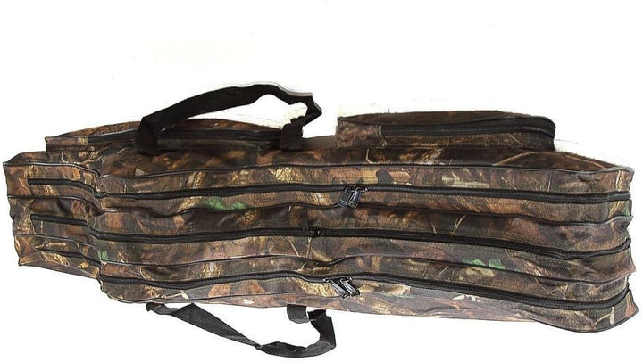 KANANA Angeltasche Rutentasche Rutenfutteral Angelkoffer Anglertasche Tasche (3fach) 120cm
