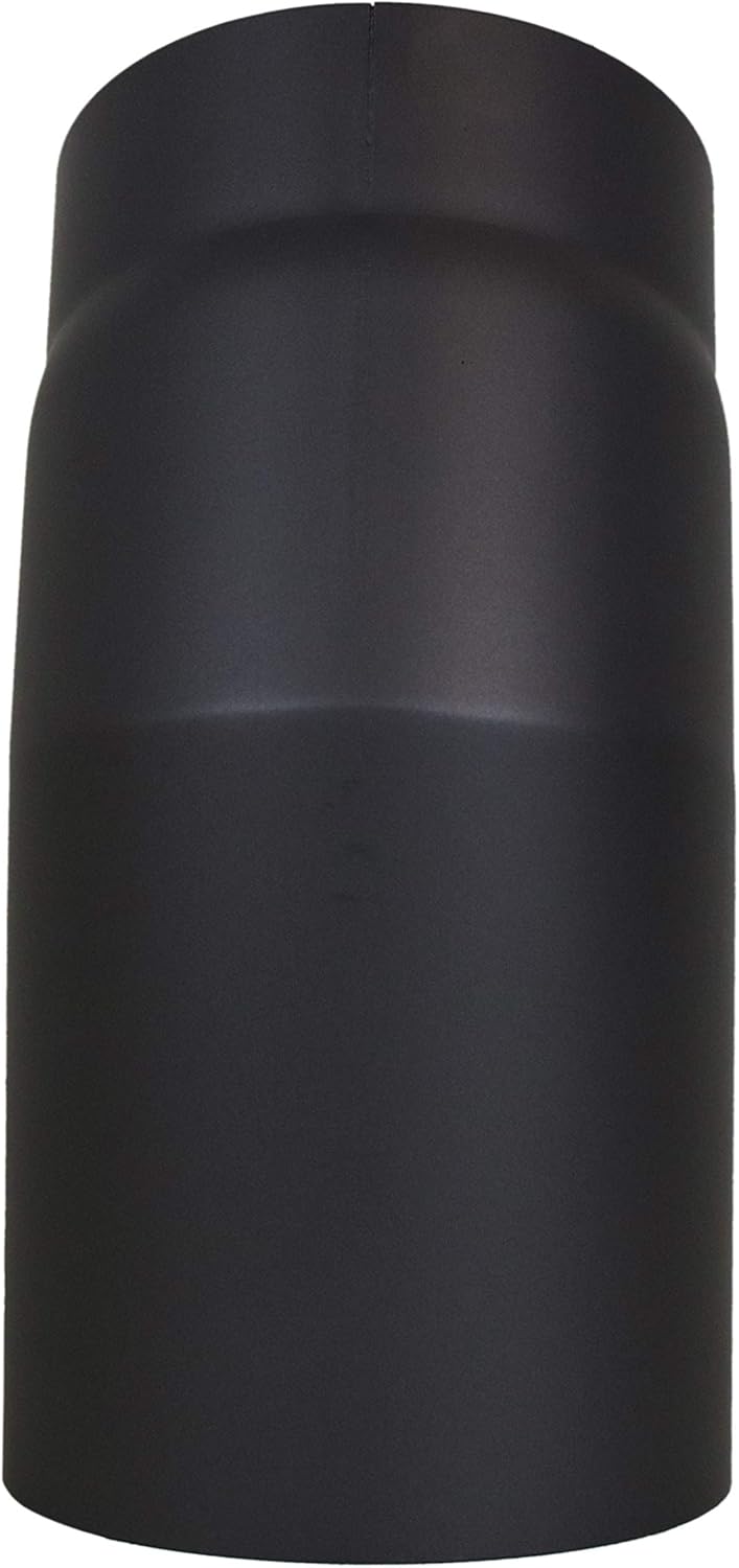 LANZZAS Ofenrohr Bogen 33° Grad, im Durchmesser, DN Ø 150 mm, Farbe: schwarz-metallic - weitere Rohr