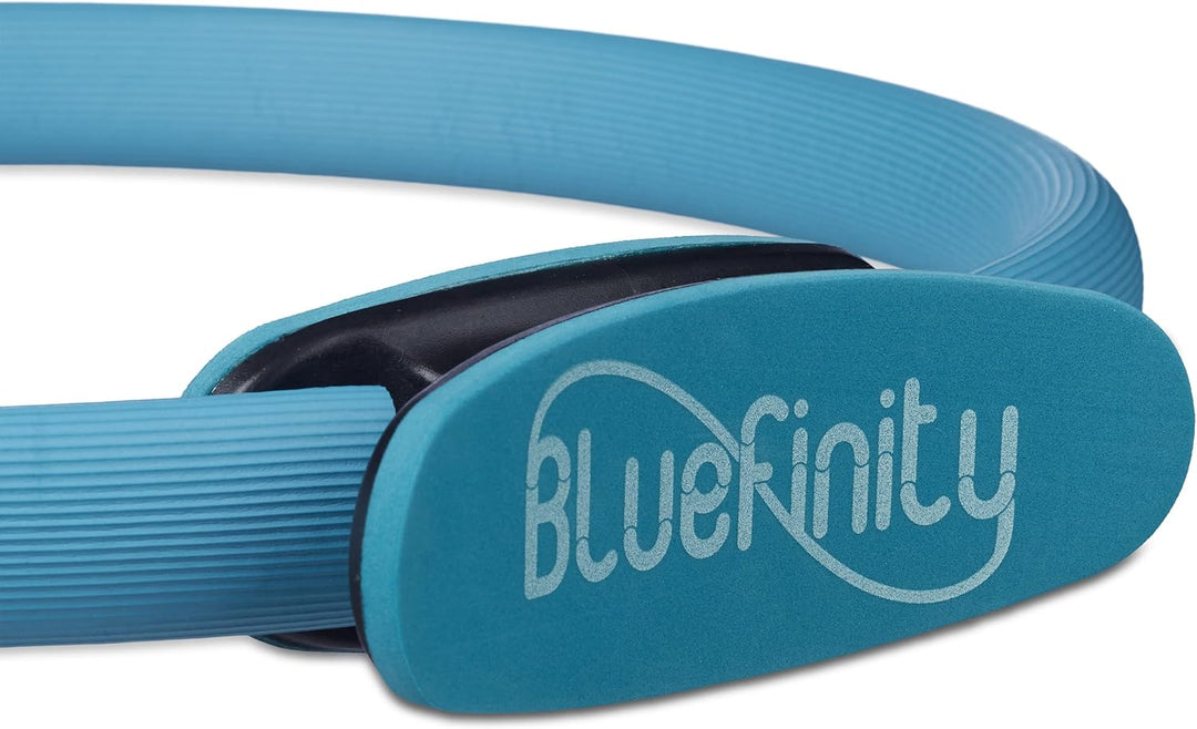Bluefinity 4 x Pilates Ring, Doppelgriff, Gepolstert, D: 39 cm, Fiberglas, Schaumstoff, Yoga Circle,