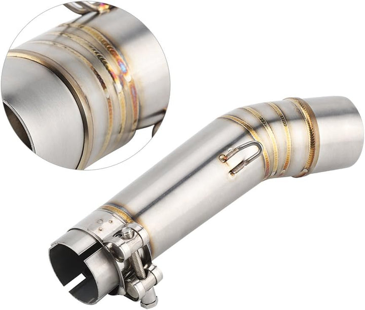 Yctze 51mm Auspuff Mittelrohr, Edelstahl Motorrad Auspuff Mittellenkerrohr 40-51mm für HONDA NC700X