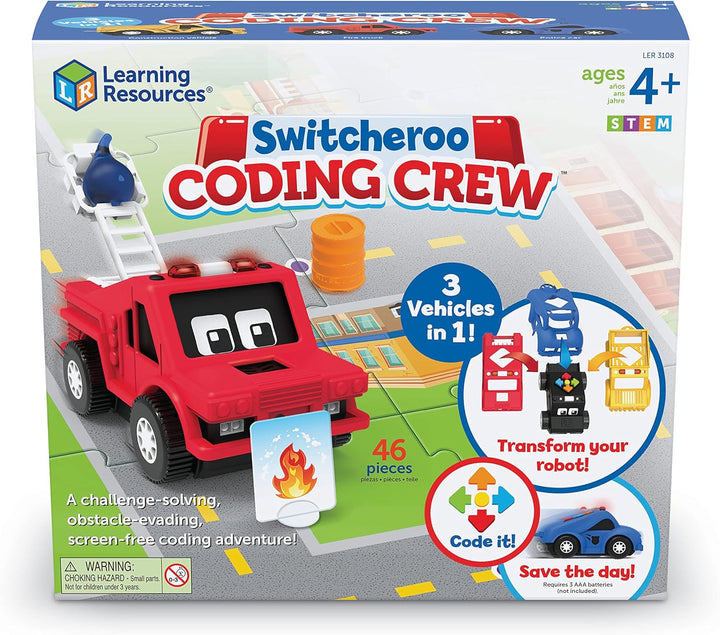 Équipe de programmation Switcheroo de Learning Resources, jouet STEM pour enfants, jouet à programme