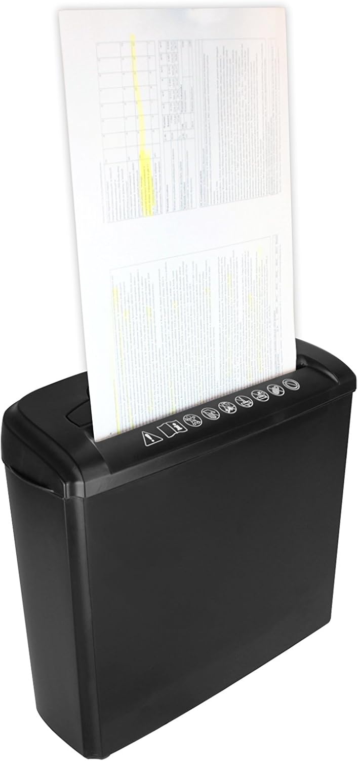 Dokumentenzerstörer Media-Tech MT215 Avec Panier (Noir)