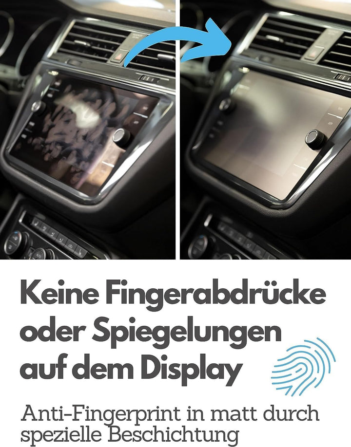 DISSKIN® Displayschutzfolie für Volkswagen Discover Media &amp; Pro Display - selbstheilend durch Wärme,