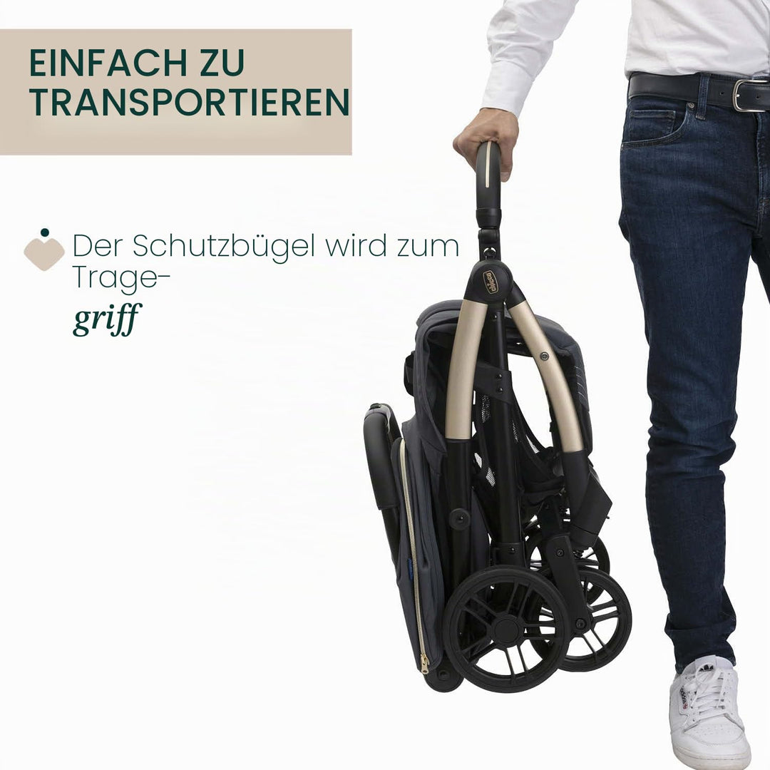 Chicco Kinderwagen Goody XPlus,von 0 Monaten bis 4 Jahren (22 kg),Einhandverschluss, lässt sich mit