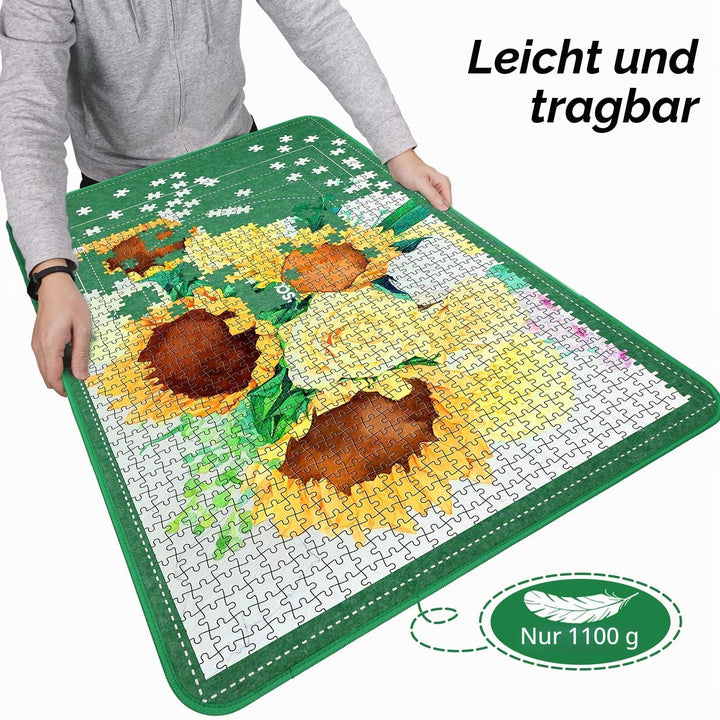 MOZOOSON Faltbares Puzzlebrett, Puzzlematte 2000 Teile mit Abdeckung, Puzzle-Aufbewahrung 41.3x31.5i