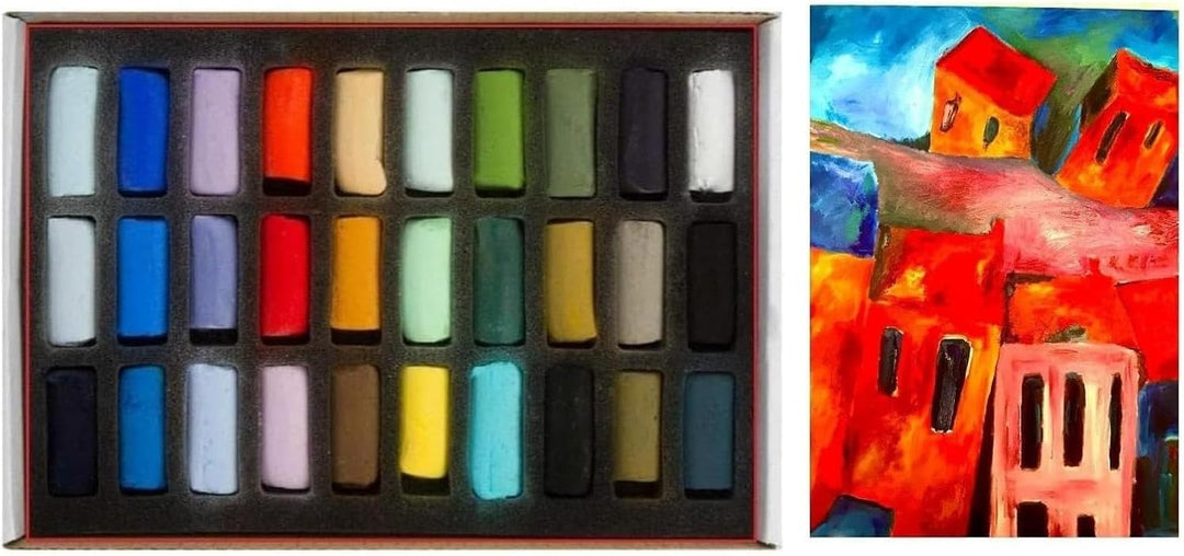 Sennelier Soft Pastel Cardboard Box Set - 30 Half Stick Set Bord de Mer, Plein air, Landschaften set