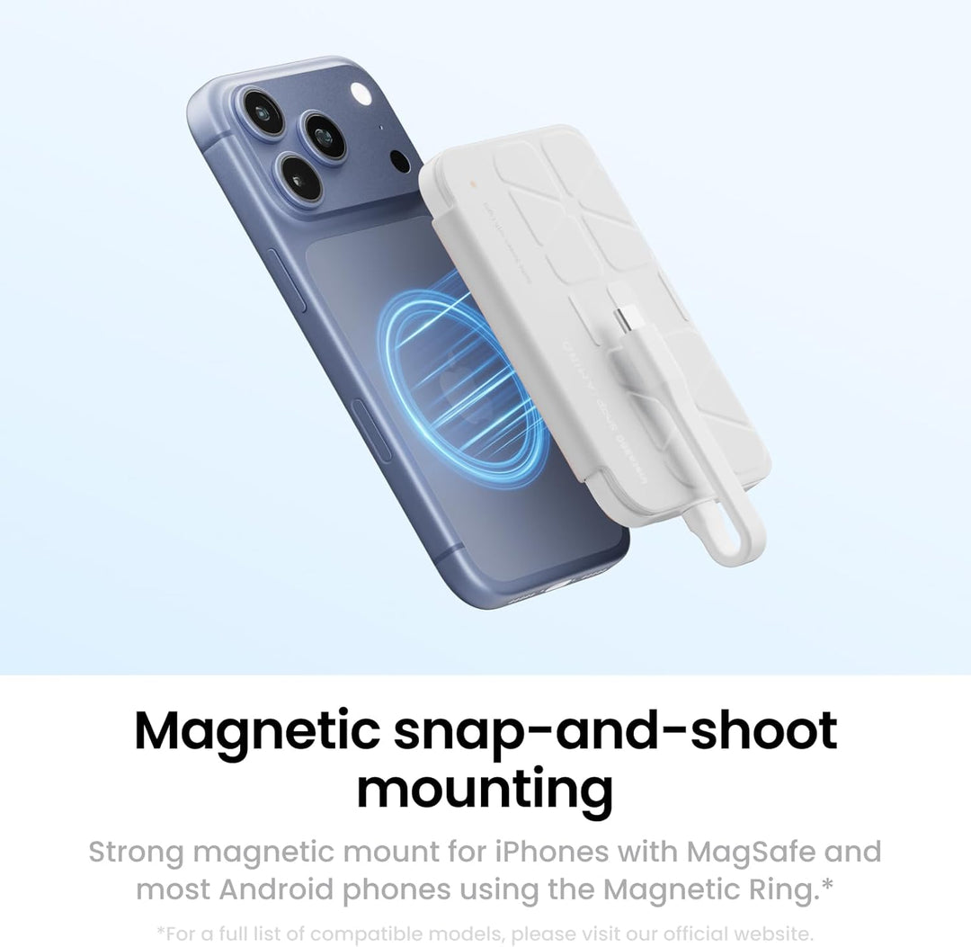 Insta360 Snap Selfie-Bildschirm mit Licht – Magnetischer 4K Selfie-Monitor für Selfies, Vlogging, Ko