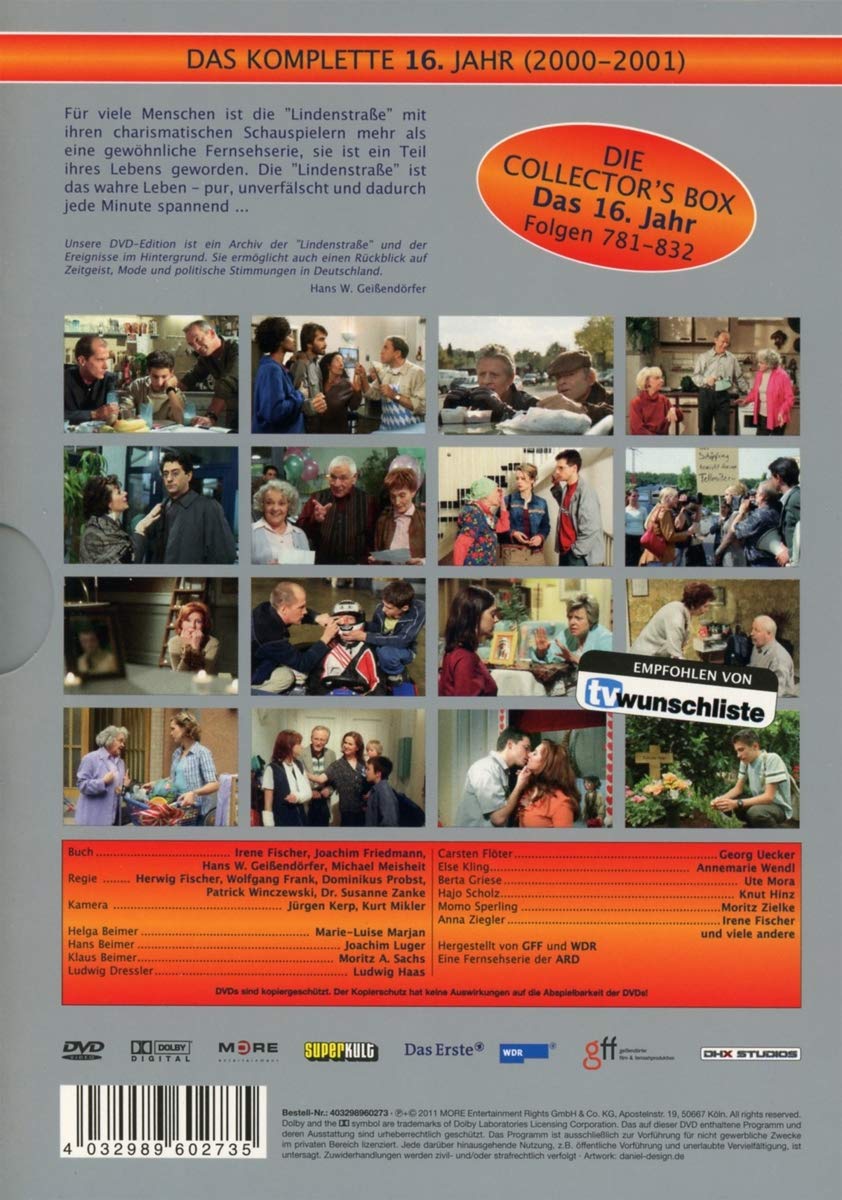 Lindenstrasse - Das komplette 16. Jahr (Collector's Box, 10 DVDs)