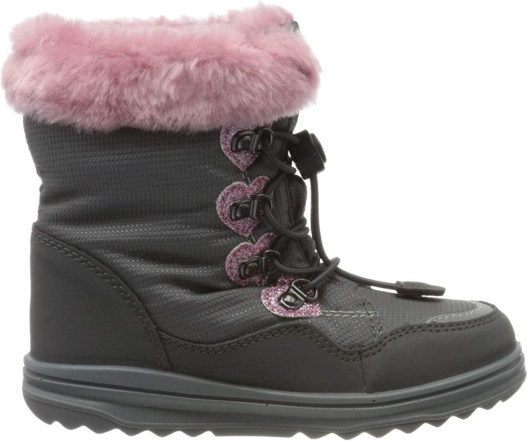 Richter Kinderschuhe Mädchen Winterstiefel Blau Freizeit 21 EU Grau Ash Powder 6302, 21 EU Grau Ash